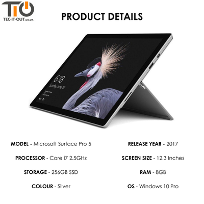 Surface pro 5(2017) i7 7660U 8GB/256GB