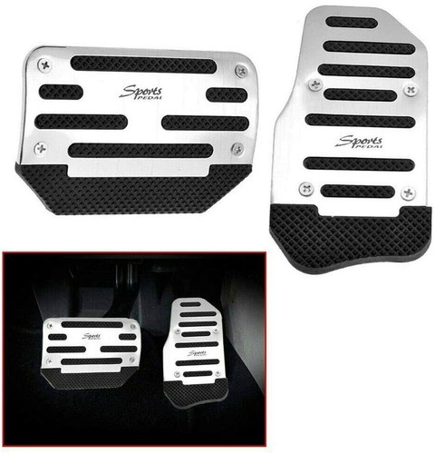 Automatic Steel & Rubber Gas Brake Pedal Pad Covers For Dodge Challenger Charger 2008-2023