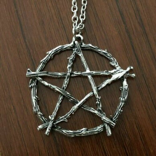 Mens Star Chain Pendant Stainless Steel 