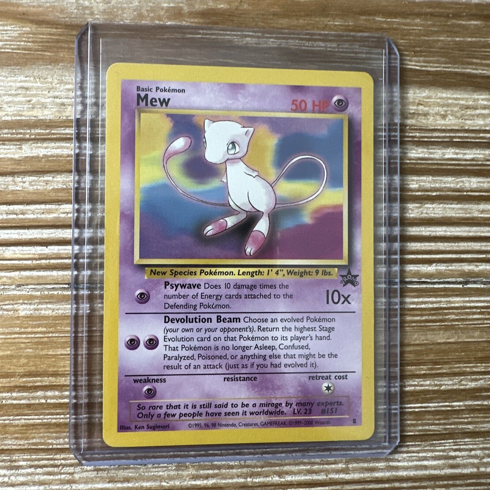 Mavin  Mew - 9 - Black Star Holo Rare Promo 1999 TCG - Pokemon Card -  SPANISH - MP