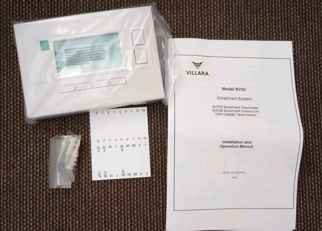 ZTECH Smart Vent Thermostat Model# SVT30/ Part No: 001-02271 - Brand New
Opens in a new window or ta