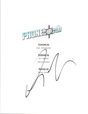 Colin Farrell Signed Autographed PHONEBOOTH Full Movie Script COA VD