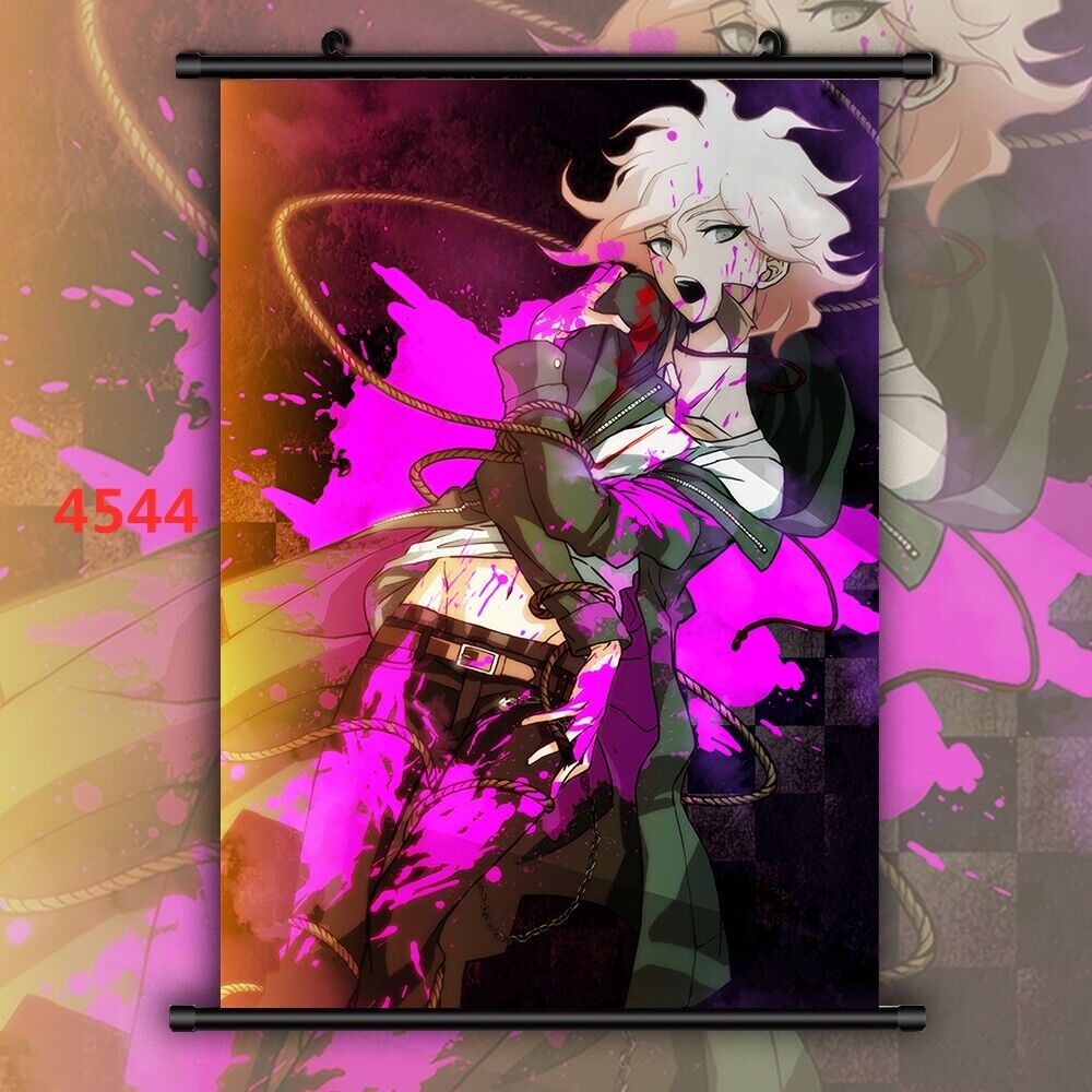  Anime Japanese Wall Scroll Kokichi Hinata Hajime Komaeda Nagito  Wall Art Painting Mural Print Pictures Living Room Decor Hang Scrolls:  Posters & Prints