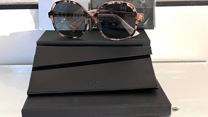 Christian Dior DIORVOLUTE2F 401JS Oval Havana Frame