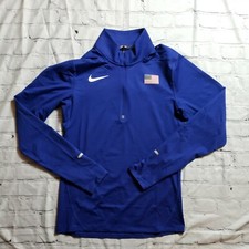 Nike Pro Elite Dri Fit Zip Track and Field Olympic USA rare Mens Medium