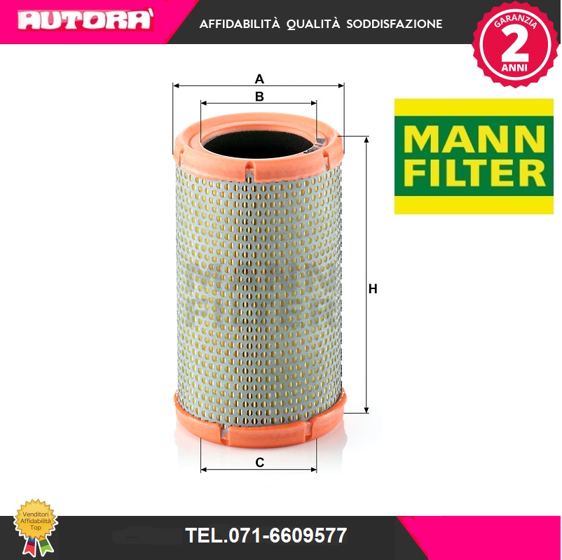 C11456 Filtro aria  (MARCA MANN FILTER).