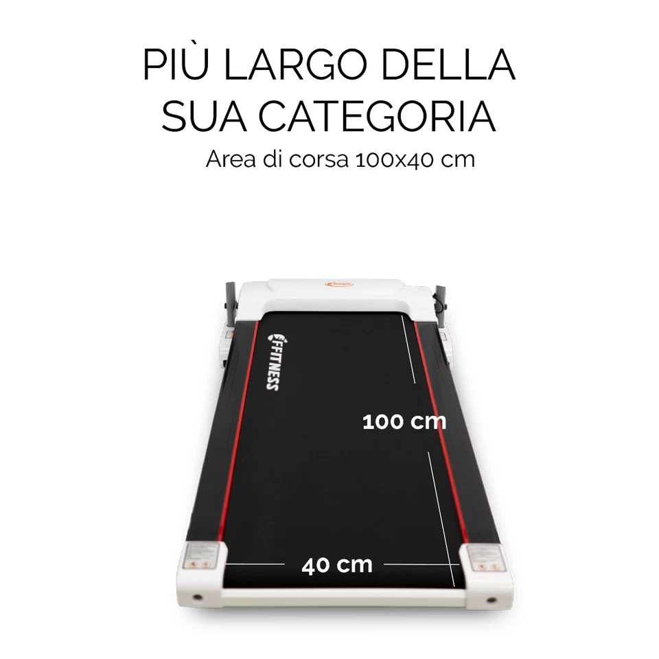 TAPIS ROULANT ELETTRICO PIEGHEVOLE 12KM/H KINOMAP ZWIFT BLUETOOTH CARDIO FITNESS - Immagine 2 di 4
