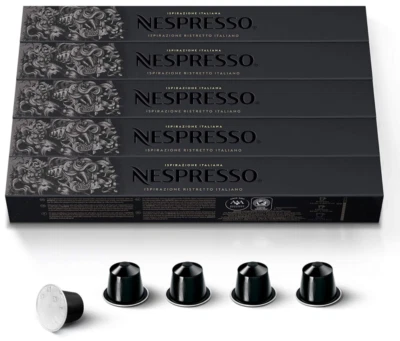 50 CAPSULE NESPRESSO ORIGINALI - ISPIRAZIONE RISTRETTO ITALIANO