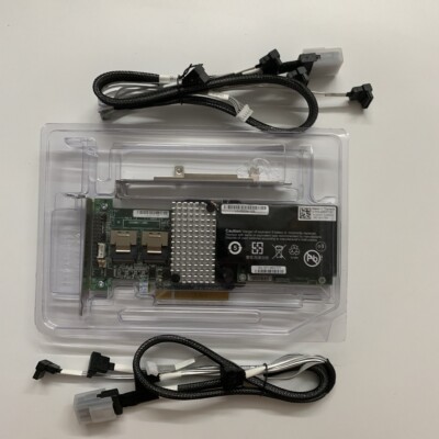 Dell LSI MegaRAID 9260-8i DYF52 6Gb/s RAID Controller w/ BBU & 2PCS 8087 SATA 