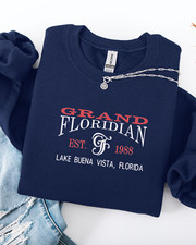 Embroidered Disney Grand Floridian Resort Sweatshirt