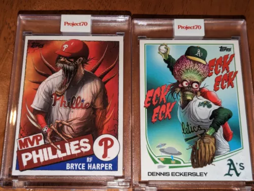 Topps Project70 Dennis Eckersley & Bryce Harper by Alex Pardee
