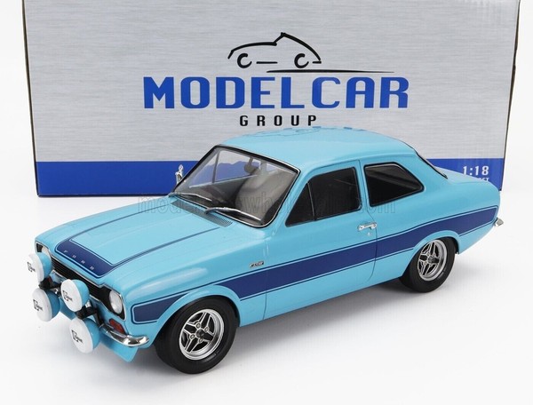 Model Car Group Mcg 18386 Ford Escort Mki Rs 1:18 Sportwagen 1973 Rhd Blau-image