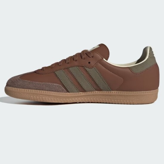 Adidas Samba OG Shoes 'Olive Strata/Preloved Brown' - IE9122