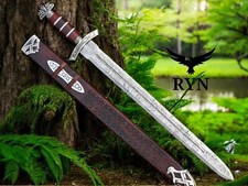 Handmade Viking Sword King Ragnar Viking Sword Authentic Norse Lothbrok Viking