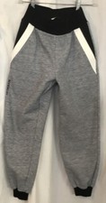 Givenchy Sweatpant Gray Black  White Gathered Cuff High Waist Size 34