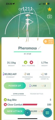Pheromosa PoGo Trade - Handeln Sie nach 30 Tagen werden Sie Ultra Freunde