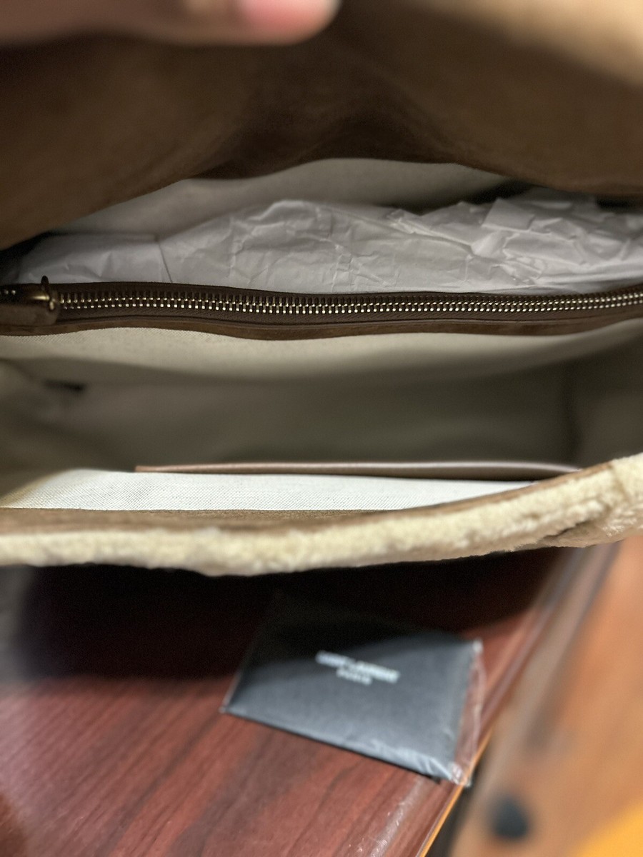 ショルダーバッグ・ポシェット SAINT LAURENT MUD SHEARLING JAMIE SMALL SHOULDER BAG Saint Laurent Jamie Small YSL Shoulder Bag in Lamb Shearling