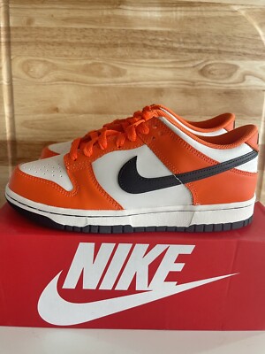NEW Sz 6Y / 7.5 Women Nike Dunk Low Halloween Safety Orange DH9765