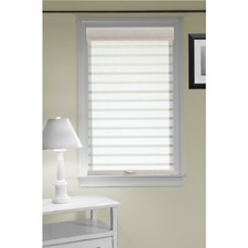Cordless Celestial Sheer Double Layered Window Shade, 23" X 72"