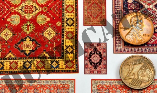 Diorama/Model Accessory - 1/48 Oriental/Persian/Afghan Rugs #2 - Picture 3 of 4