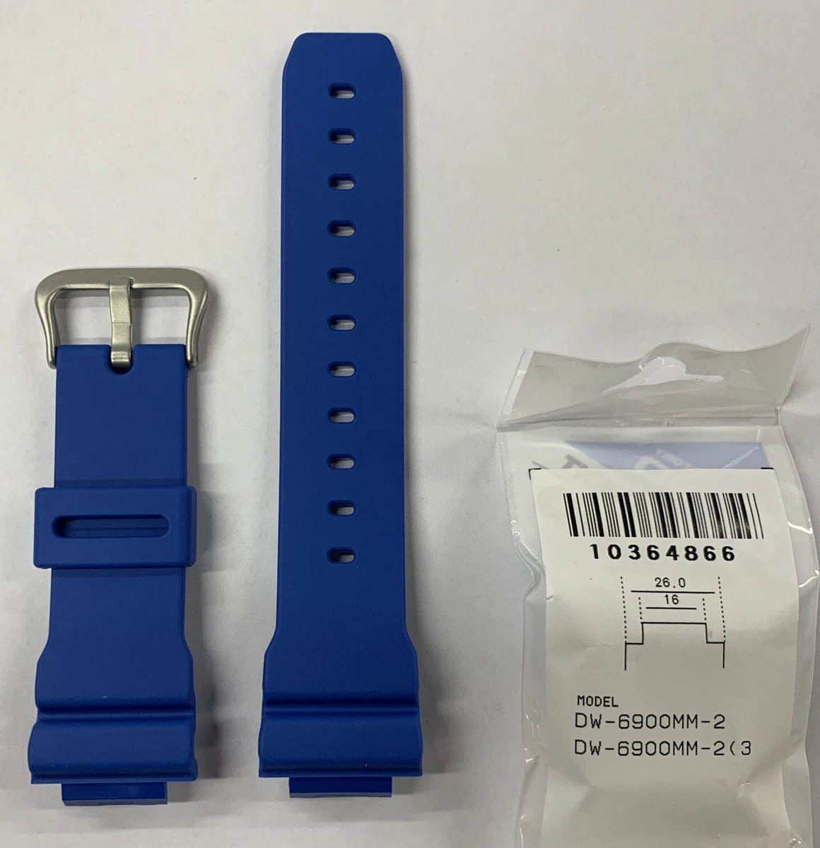 CASIO Original G Shock Strap DW 6900 DW 6900MM 2 Blue Band