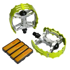 Wellgo Old school BMX MTB XC-II Bear Trap 1/2" Bicycle Pedals , Green