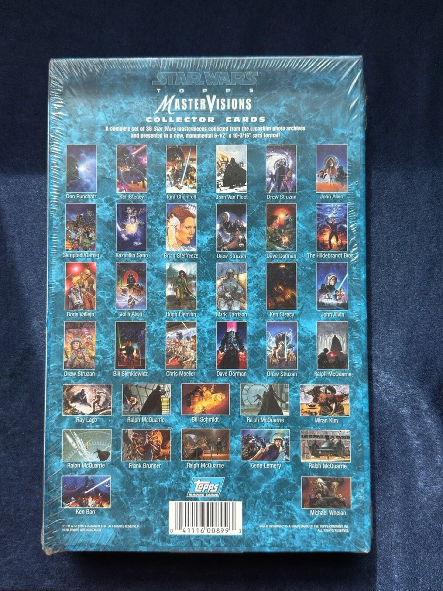 STAR WARS オリジナルコレクターカード Star Wars Topps Master Visions Complete Set 36 Collector Art