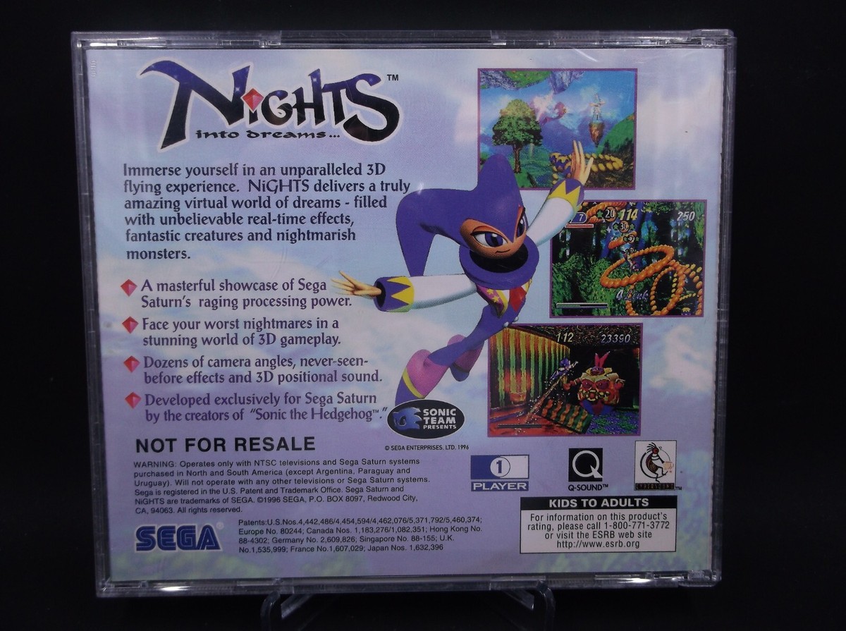 Sega Saturn Nights Into Dreams Jewel Case Only | eBay