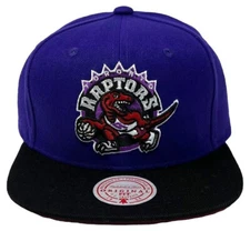 Toronto Raptors Mitchell & Ness NBA Snapback Hat 2Tone Hardwood Classics Cap