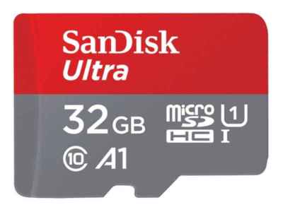 32GB SanDisc Ultra A1 microSDXC Class 10 Memory Card 98MB/s with SD Adapter 