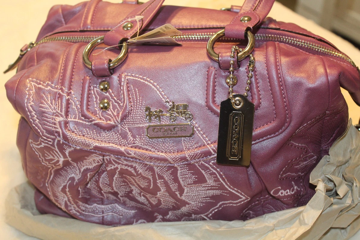 Coach Madison Satchel/Top Handle Bag Purple Bags & Handbags for
