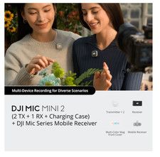 Mic Mini 2 Microphone 2TX 1RX Charging Case Mic Series Mobile Receiver