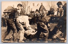 JH20/ Ithaca New York RPPC Postcard c1940s Cornell University Football Game 185