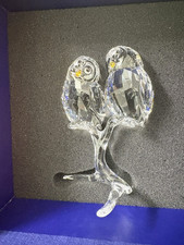 Authentic Swarovski Owl Couple Crystal Figurine 1092002