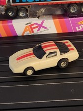 Tyco Corvette Glow in the dark slot car. Good conditio Ln Red