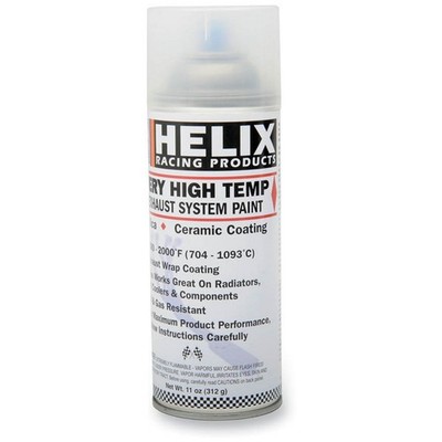 Helix Racing Products Satin Clear High-Temperature Exhaust Paint - 165-1150