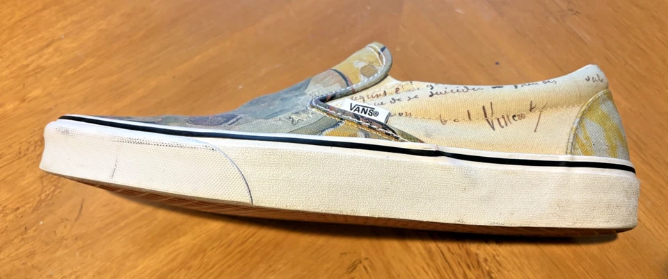 VANS X Винсент Ван Гог музей Амстердам без шнуровки череп туфли M 11,5 - Изображение 4 из 4