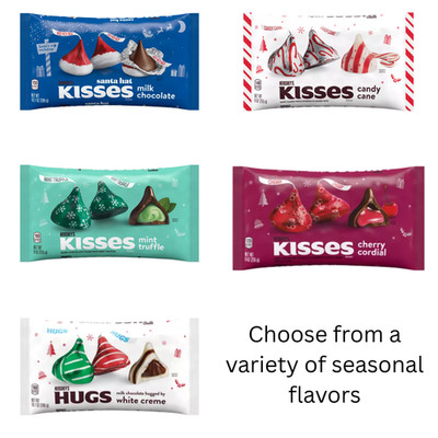 Hershey's Holiday Limited Edition Chocolate Kisses, 9 - 10.1 Oz Bags (Pack of 2)