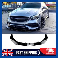 For Benz CLA C117 CLA200 CLA45 AMG-line 16-19 Gloss Front Bumper Spoiler Lip Kit