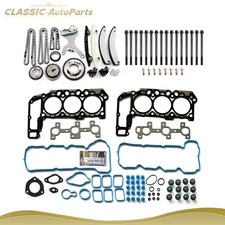 Timing Chain Kit W/ Cover Bolts Gasket Set For 05-09 Ram 1500 Liberty Dakota 3.7