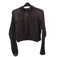 Lululemon Reversible Mesh 1/2 Zip Jacket 8 Black Red Merlot Lightweight Run