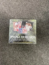 1991 Pro Set Golf PGA Tour Cards Factory Sealed Box 36 Packs From Case