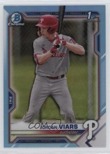 2021 Bowman Draft Chrome Sky Blue Refractor Jordan Viars #BDC-132 0yx2