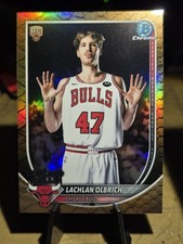2025-26 Bowman Chrome Lachlan Olbrich Reptilian Refractor RC New Release