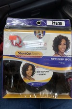 SHAKE-N-GO Human Hair Mastermix New Deep Curly 3PCS Hair Extensions P1B/30