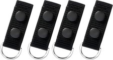 4Pack Tactical Belt Keepers with Metal Ring, Heavy Duty Nylon Belt Loop Suspende