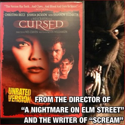 CURSED Unrated Version (DVD) From The Creators Of SCREAM and NIGHTMARE ON ELM ST