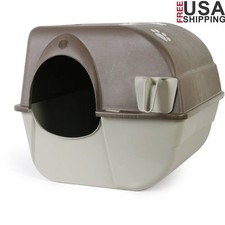 Self Cleaning Litter Box Easy Waste Disposal Roll Away Scoop Clumping Litter New