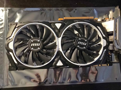 MSI GeForce GTX 1080 ARMOR 8G OC 8GB NVIDIA DisplayPort HDMI DVI
