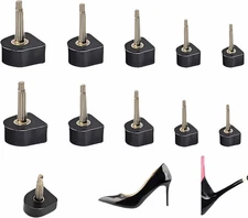 10 Pairs High Heel Tips Replacement - U/Cap Style, 2.4mm & 3mm Metal Core, 5... 